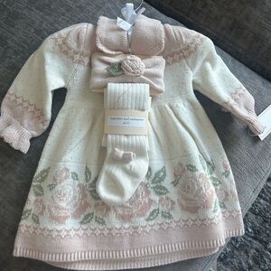 Baby girl outfit with socks & headband